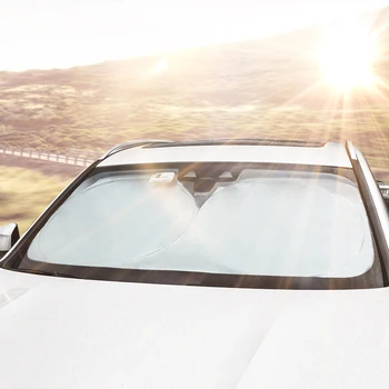 Автомобильный оконный солнцезащитный козырек Солнцезащитный козырек Защита лобового стекла Лобовое стекло Складное ветровое стекло для Dacia Duster Logan Sandero Lodgy Dokker