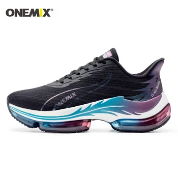 ONEMIX Кроссовки для мужчин Спортивная подушка Спортивные кроссовки для пары Спортивная обувь для бега на открытом воздухе Женские кроссовки для ходьбы