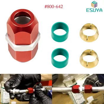 ESUYA 800-642 Соединитель для сращивания линий 1/2 дюйма. Кондиционер, охлаждающая жидкость, масло отопителя, возврат P/S и трансалюминиевые линии (5 шт./комплект)