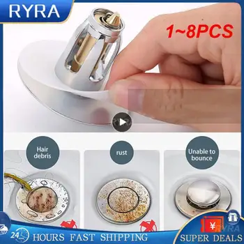 1 ~ 8 шт. Заглушка для раковины в ванной, универсальная заглушка для слива в ванной комнате, подходит для дренажного фильтра для раковины 25-35 мм, предотвращающего засорение