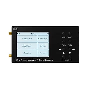 Черный Анализ спектра ABS Прибор для анализа спектра Wi-Fi Cdma Lab 35-6200 МГц Тестер сигналов Sa6