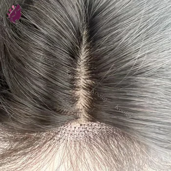 5 * 5 Силиконовая шелковая основа Кружевная застежка Шелковая застежка из натуральных волос 22