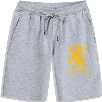 Нидерланды Lion Rampant - Хлопковые шорты унисекс для мужчин Шорты 2019 Новые Мужские Шорты Мужчины Летний Стиль Повседневные
