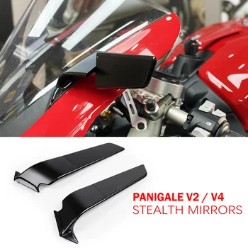 Для Ducati Panigale V2 955 V4 1100 2020-2023 Зеркало заднего вида Stealth Sport Winglet Зеркала Комплекты Регулируемые стелс-зеркала