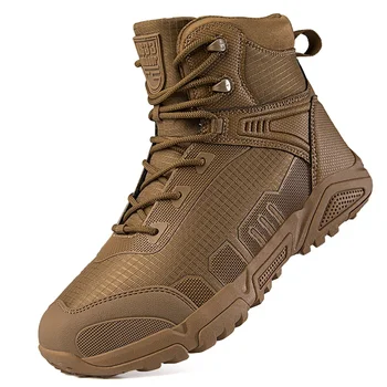  Высококачественные тактические ботинки Мужчины 2023 Военная обувь Боевой спецназ Армейские ботинки На открытом воздухе Треккинг Кемпинг Обувь