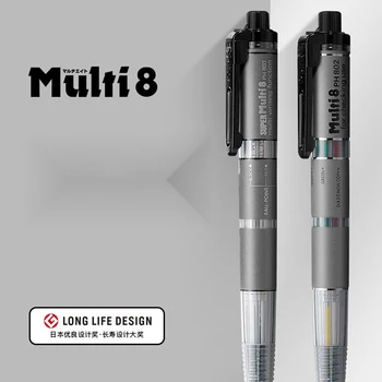 Pentel Super Multi 8 Шариковая ручка 0,7 мм Держатель грифеля 2 мм и набор грифелей (импорт из Японии) Для дизайнера-художника на ходу