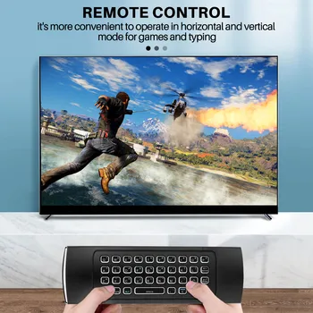 Воздушная мышь для Android Tv Box, мини-беспроводная клавиатура, Air Remote Мышь с RGB-подсветкой MX3 Pro ИК-обучение