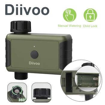 Diivoo Bluetooth / WiFi Садовый Таймер Воды Несколько Зон Домашний Внутренний Открытый Таймер Контроллер Автоматический Спринклер Таймер Клапан Кран