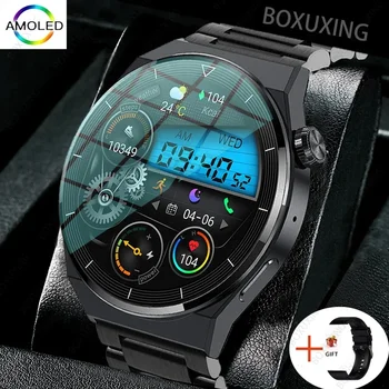  Новые смарт-часы NFC Мужчины GT3 Pro AMOLED 390 * 390 HD Экран Сердечный ритм Bluetooth Call IP68 Водонепроницаемые смарт-часы для Huawei Xiaomi