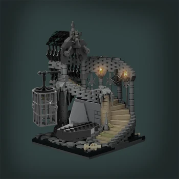 BuildMoc Game Вампирский череп Подземелье Строительные блоки Набор для драконов Фонарь Dungeonsed Ghost House Кирпичи Игрушка Дети Рождественский подарок