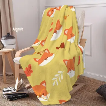 Fox Одеяло для женщин и мужчин, удобное эстетическое согревающее одеяло для дивана-кровати Декоративное одеяло Fox Gifts Throw Blankets All Season