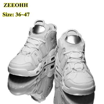 Новые мужские баскетбольные кроссовки на воздушной подушке, нескользящая спортивная обувь для тренировок в тренажерном зале для женщин, износостойкая баскетбольная обувь для детей