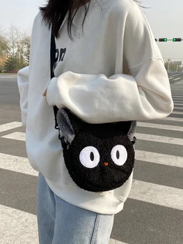японский стиль Kawaii Сумка Женская мультяшная плюшевая сумка через плечо для женщин 2022 Новая сумка через плечо Маленькая сумка для телефона и кошелька Bolsa Feminina