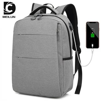 Классический дорожный рюкзак Мужской бизнес-рюкзак Школьный USB-сумка Ноутбук большой емкости Водонепроницаемый модный рюкзак