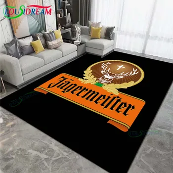 Jagermeister Logo Ковер для гостиной Украшение дома Журнальный столик Коврики большой площади Коврик для гостиной Нескользящие коврики для спальни