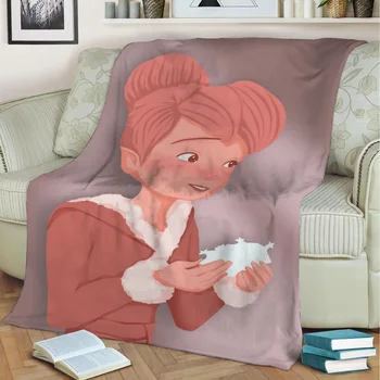 колокольчик милые феи tinker 3D-печать плюшевое одеяло бросок на диван домашний декор мягкое тепло моющееся одеяло для ворса дропшиппинг