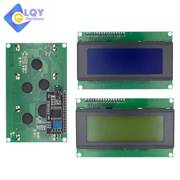 LQY LCD2004 I2C LCD2004 20x4 2004A Синий зеленый экран Символьный ЖК-дисплей IIC Модуль адаптера последовательного интерфейса для Arduino