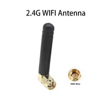 2 шт. 2,4 ГГц Wifi Беспроводной SMA Модем Bluetooth Внешний 2DB Антенна Улучшенный сигнал Wi-Fi Всенаправленная антенна