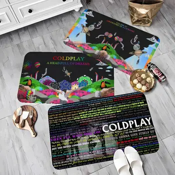 Приключение Coldplay Голова, полная мечты Коврик для ванной комнаты Детская комната Украшение спальни Балкон Противоскользящий дверной коврик Гостиная Добро пожаловать