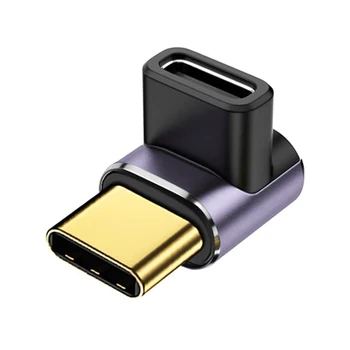 40 Гбит/с USB C 90 градусов Адаптер Удлинитель PD 100 Вт Быстрая зарядка для MacBook Steam Deck