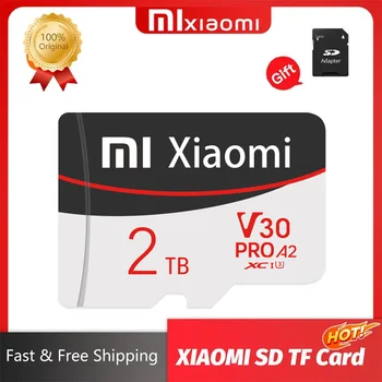 Xiaomi 1 ТБ Micro TF SD-карта Высокоскоростная карта памяти TF / SD 128 ГБ 256 ГБ 512 ГБ мини-карта памяти Class10 для камеры / телефона 2023