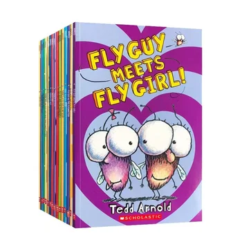18 Книги / Набор Английский Usborne Книги для детей Детские книжки с картинками Детская знаменитая история Серия Fly Guy Веселое чтение Книга рассказов