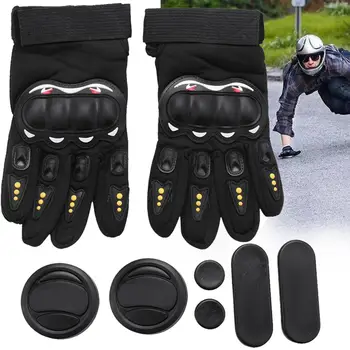 2x Перчатки для скоростного спуска Стандартные перчатки для скольжения для лонгборда