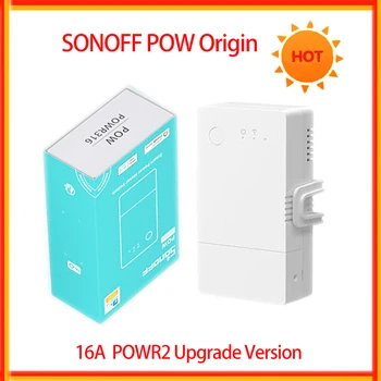 SONOFF POW Origin 16A Wi-Fi Интеллектуальный измеритель мощности Переключатель Мощность Ток Напряжение Кумулятивное энергопотребление в режиме реального времени Экономия энергии