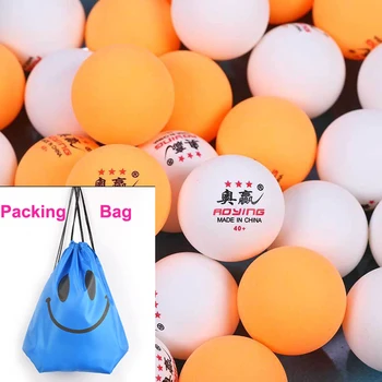  100 шт./упаковка 3 звезды профессиональный мяч для настольного тенниса 40+ новый материал для тренировки шариков для пинг-понга 40 мм 2,8 г белый оранжевый АБС-пластик
