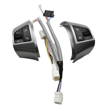 Для Hyundai Elantra HD 2008-2016 Многофункциональный переключатель кнопки управления на рулевом колесе Audio Control Silver