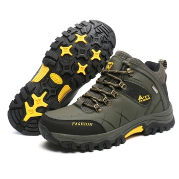Новая мужская легкая водонепроницаемая обувь Женские походные ботинки средней высоты Противоскользящая теплая обувь для альпинизма