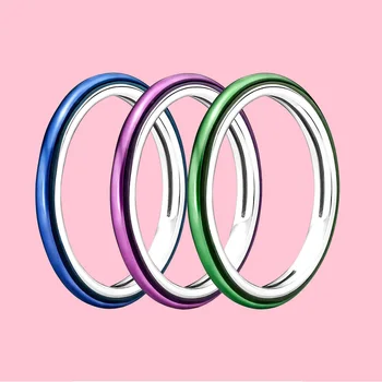 925 Серебро Pandora ME Фиолетовое / Лазерное зеленое / Электрическое синее кольцо Подходит для оригинальных модных ювелирных изделий для женского подарка с тканевой сумкой